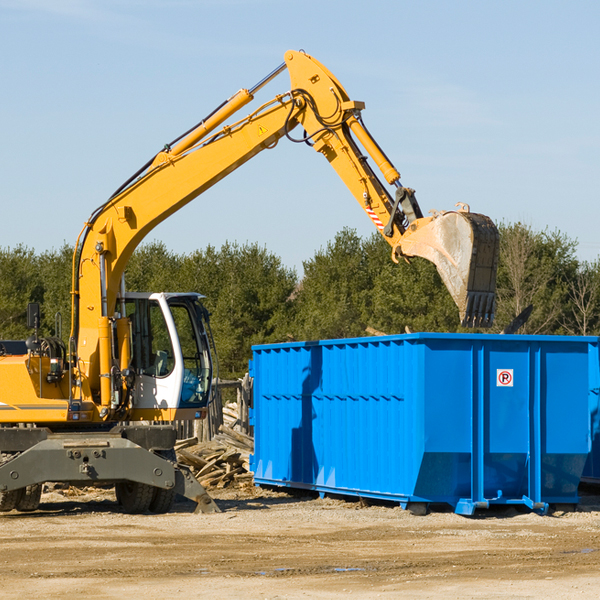 can i choose the location where the residential dumpster will be placed in Spring Prairie WI